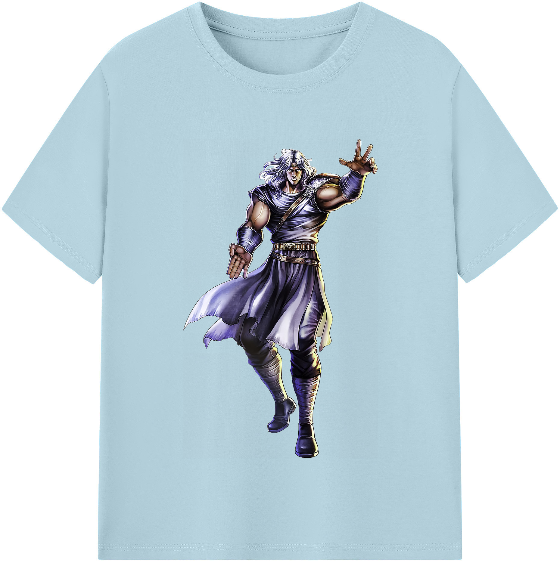 （画像用） 北斗の拳 Fist of the North Star 綿100％半袖Tシャツ（フロントプリント）